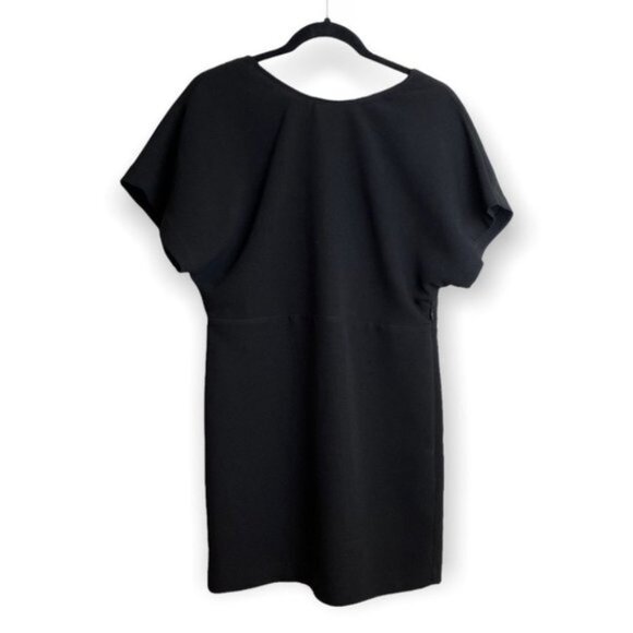 IRO Black IMANY Short Sleeve Dress with Lace Up Back - Picture 3 of 10